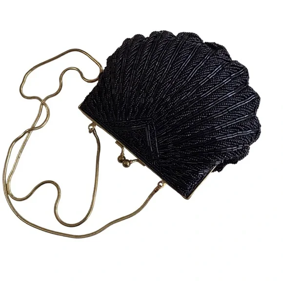 BLACK SEQUIN EVENING BAG - Picture 7 of 16